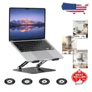 Aluminum Laptop Riser: Portable Stand for All MacBook and 10-17 Inch Laptops