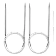 2pcs 47.24" Circular Knitting Needles US 9/5.5mm Needles 5.51" Short