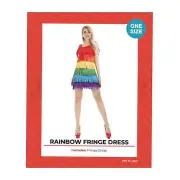 Rainbow Fringed Dress