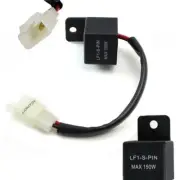2-Pin Electronic LED Flasher Relay w/ Adapter Fix Hyper Flash Turn Signal Bulbs (for: BMW)