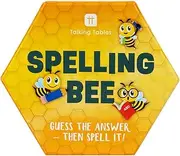 Talking Tables Fun Spelling Bee and Quiz Travel Pocket Game for Home or Journeys - Educational Trivia Cards with Trivia Challenges, for Boys or Girls - Plastic-Free, Ages 6+ -
