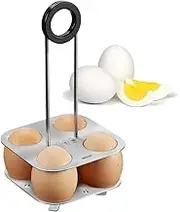 GEFU Brunch Brunch Egg Stand, Silver/Black, 33680