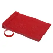 8IN Hook and Loop Cable Ties, 100Pcs Adjustable Plant Ties, Cord Organizer, Red