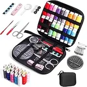TUXWANG Sewing Kit with Sewing Accessories, Bobbins Thread, Large Format Premium Sewing, Sewing Box, Complete Sewing Kit for Beginners, Travelers