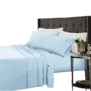 Delicate Blue Soft Cooling Bamboo Sheet Set
