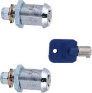 Tofficu 2Pcs Arcade Machine Lock Tubular Cam Locks with Installation for Coin Doors Durable and Compatible for Toolboxes and Cabinets