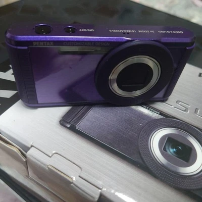 Pentax Optio LS465 Purple 16MP 5X Zoom Compact Digital Camera Japan
