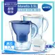 【宅家最水】德國BRITA Marella 3.5L馬利拉濾水壺-藍/白【本組合共一入濾心】