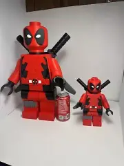 3D Printed Deadpool Lego Large Sized Figurine - 16.5”