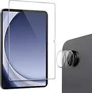 [ProCase] 1 Pack Screen Protector for Galaxy Tab A9 Plus 11 Inch 2023 + 3 Camera Lens Protector, 9H Hardness HD Clear Tempered Glass Film Guard Screen Saver for 11" Tab A9+ 5G SM-X210/X216/X218