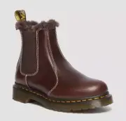 Dr Martens Slip On Leonore Dark Brown Pull Up 30954201 Lined