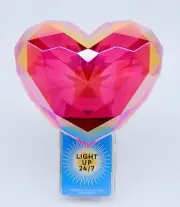 BATH & BODY WORKS VALENTINE PINK DIAMOND HEART WALLFLOWER PLUG IN NIGHT LIGHT