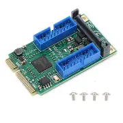 Mini PCI‑E To USB3.0 Front Expansion WiFi Card Adapter 19Pin For Comput