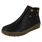 Ladies Rieker Fleece Lined Zip Fastening Ankle Boots 'N0751'