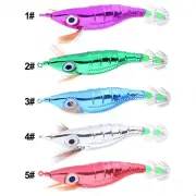 10cm/8.6g Fishing Bait Luminous Shrimp Lure Octopus-Squid Jig Fish Hook 1PC