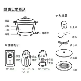 大同 15人份-全機304不鏽鋼電鍋 TAC-15T-NM【柏碩電器】