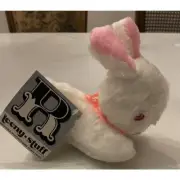Rushton Bunny Rabbit Plush White Easter Stuffed Animal Toy Vtg NWT NOS 7”