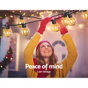 Jingle Jollys 23m LED Festoon String Lights 20 Bul