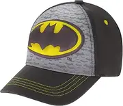 [DC Comics] Boys Baseball Cap, Batman Adjustable Toddler Hat, Ages 2-4 Or Boy Hats for Kids Ages 4-7