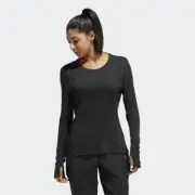 Adidas Women's Running Shirt Supernova LS Black Small CG1093 msrp $55 03