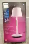New Philips Hue Go Portable 576447 RGB Table Lamp White Indoor Outdoor