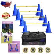 Pet Agility Cone & Hurdle Training Set – Lightweight, Durable, and Portable