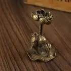 Brass Crafts Lotus Backflow Incense Holder Miniature Incense Frame Tea Pets