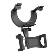 Vehicle Rear View Mirror Phone Holder For 3-5.5 inch Screen Smartphone Cradle-4th