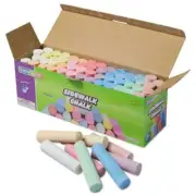 Creativity Street Sidewalk Chalk, 4 x1 Dia. Jumbo Stick, 12 Assorted Colors, 52