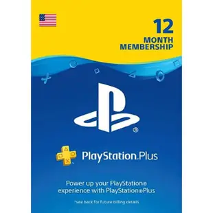 PlayStation PLUS US美國會籍 PS PLUS US 僅提供虛擬序號 12個月