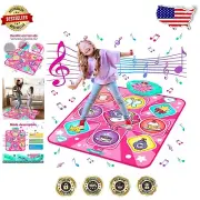 Compact Unicorn Dance Mat with Lights & Music - Perfect Xmas Gift for Girls