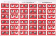 Avery M Side Tab Colour Coding Labels for Lateral Filing, 25 x 38 mm, Pink, 180 Labels (43313)