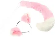[JEWEDECO] Accessory Costumes for Cosplay Animal Tails Costumes Headphone Accessories Headbands Costumes for Fox Headband Outfits Animal Hairband Plush