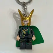 Marvel Lego Avengers Loki Minifigure Keychain NWT