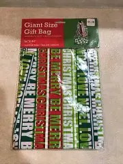 New Christmas Giant Gift Presents Bag w Tag 36" x 44" ~ (Qty 1)- free shipping!