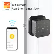 WIFI Smart Electronic Door Lock w/ Fingerprint Password IC Card Remote Unlocking