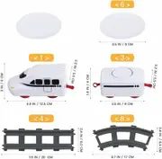 Electric Sushi Train Set: Battery-Powered Rotating Food Train with Under Christmas Tree Track