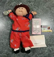 Vintage 1983 Cabbage Patch Kid Oriental Girl Red Hair & Brown Eyes *NEW w/o BOX*