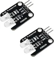 Rakstore 2pcs 2 Channel Electronic Building Blocks Two Way Infrared Transmitter Module IR Transmitter for Arduino Board 2CH