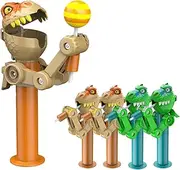 4Pcs Lollipop Case, Funny Lollipop Robot Holder, Creative Robot Toys Creative Design Eat Lollipop, Dinosaur Shape Lollipop Holder, Fun Gift for Kid Over 3 Year(No Lollipop)