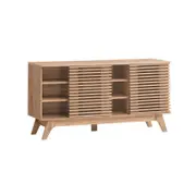 Karyn Wooden Sideboard Buffet Unit Storage Cabinet W/ 2-Doors - Oak