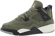 [Nike] Little Kid's Air Jordan 4 Retro SE Craft Medium Olive/Pale Vanilla FB9929 200 Preschool PS - Size 13c