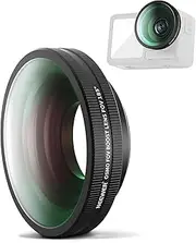 NEEWER OSMO Action FOV Boost Lens, 185° FOV Wide Angle Lens Compatible with DJI OSMO Action 4/5 Pro Camera Accessories, Threaded Attachment & Optical Glass, FL-B30