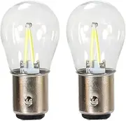 2Pcs 1156 P21W BA15S 1157 BAY15D LED COB Filament Chip Car Reverse Bulb Parking Lamp Auto Brake Lights 12V,Red,1156