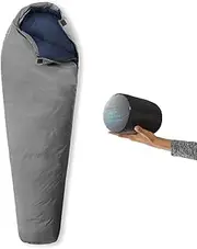 Litume Down Ultra Air Mummy Sleeping Bag 1lbs 20-6°C, 700 Fill Power Sleep Sack for 3 Season, Ultra Lightweight, Compact and Portable, for Hiking Traveling Camping Backpacking