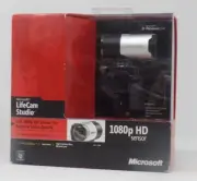 Microsoft LifeCam Studio USB Webcam Silver 1080p HD Zoom Teams New Ships Today!