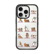 iPhone 16 Pro Impact Case English Bulldog Yoga 2