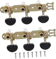 TOYANDONA Set of 2 Gold Plated Guitar Tuners Tuning for Folk Guitars Easy to Use and Accurate Pitch