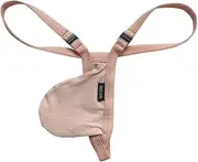 [KAIZUKICHIN] Men's G-String Thongs with Breathable Fabric for a Cool and Comfortable Fit - Perfect for Any Occasion (Pink,Medium)