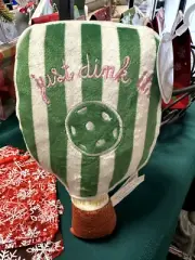 Pickleball Paddle "Just dink it" Squeaker Dog toy